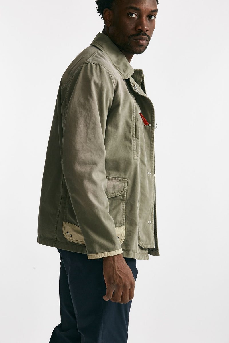 giubbino in cotone canvas lavato  verde men Fay - 4