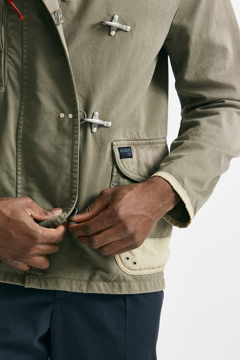 giubbino in cotone canvas lavato  verde men Fay - 6