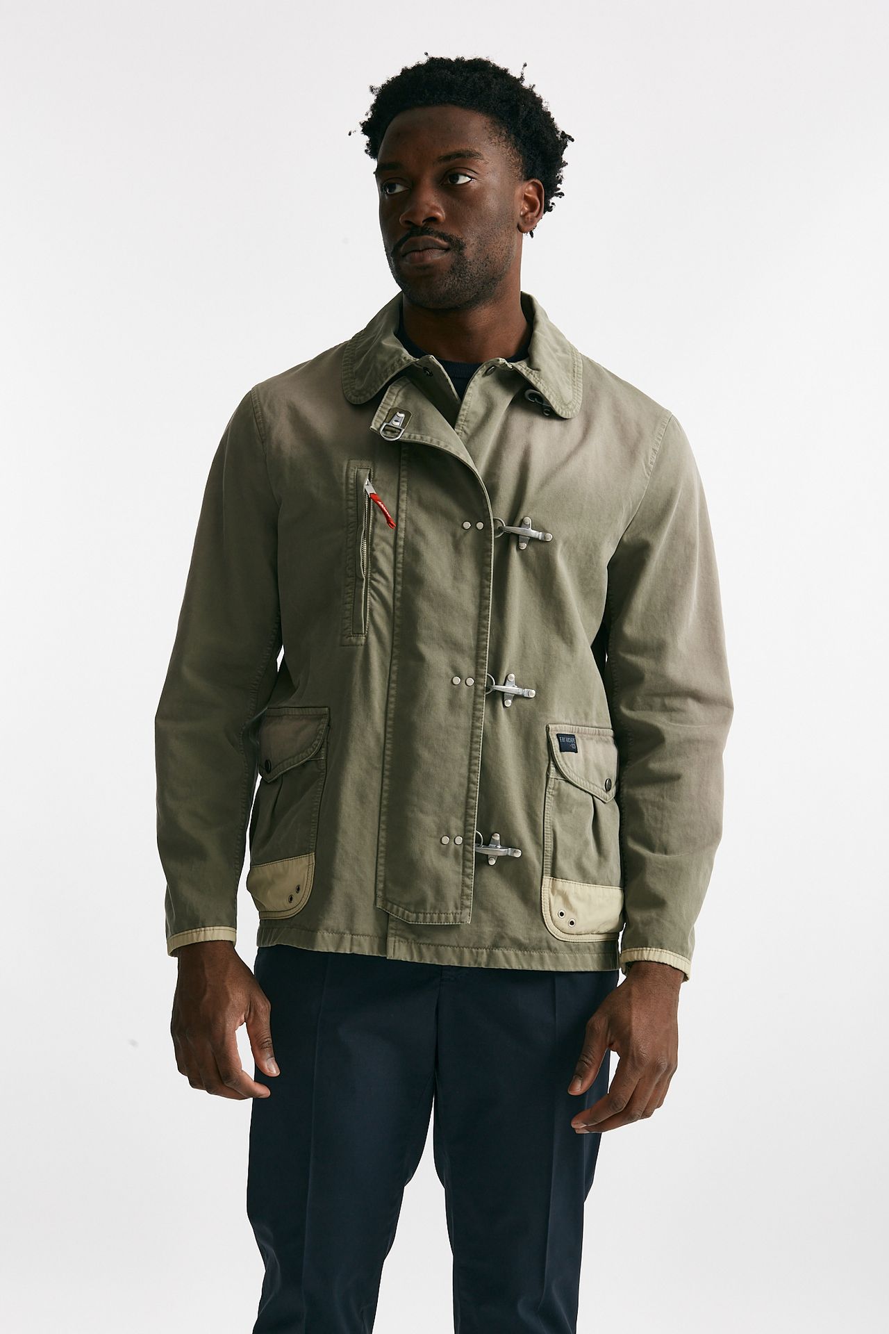 giubbino in cotone canvas lavato  verde men Fay - 7
