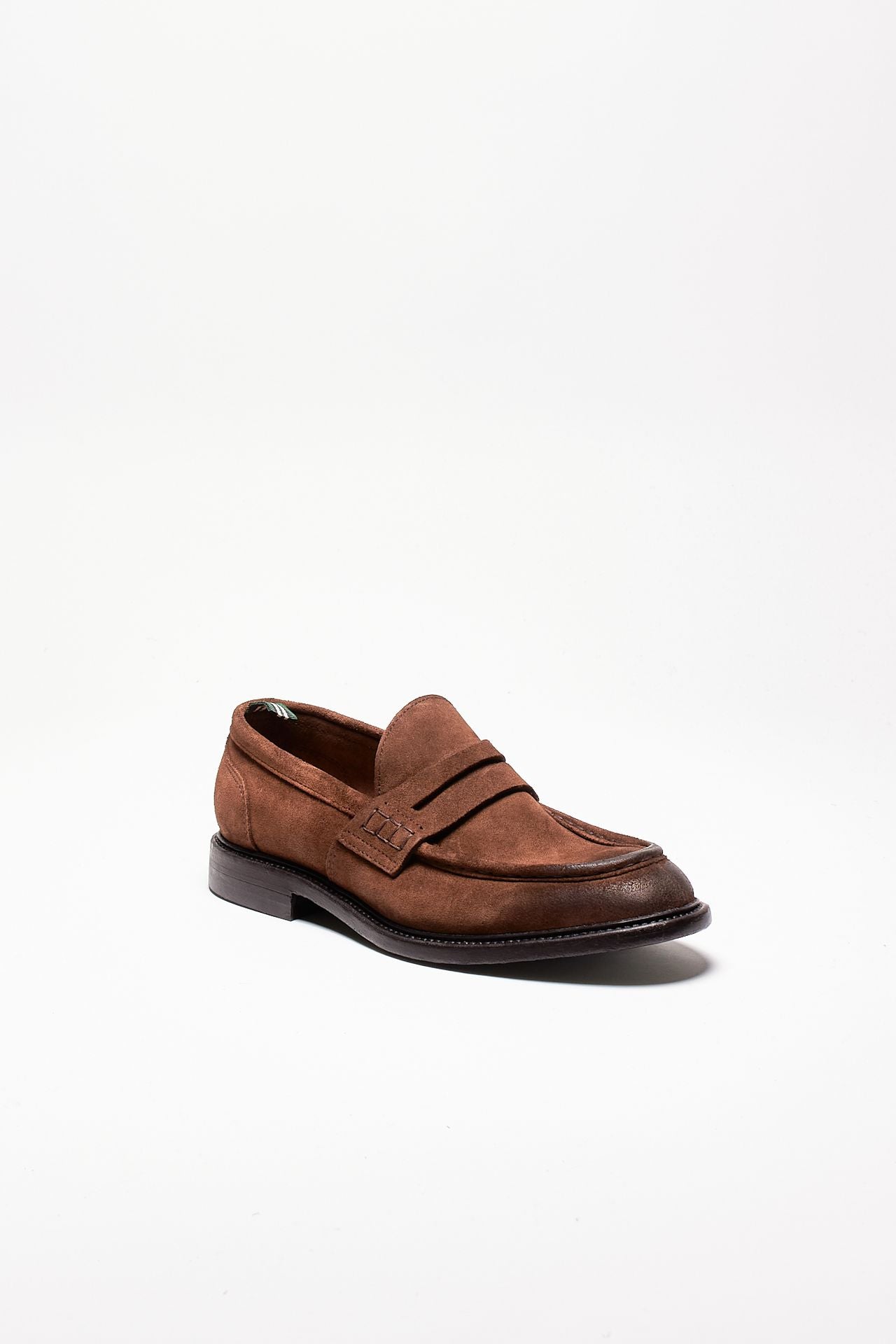 mocassini in pelle scamosciata 2099-6013 men Green george - 3