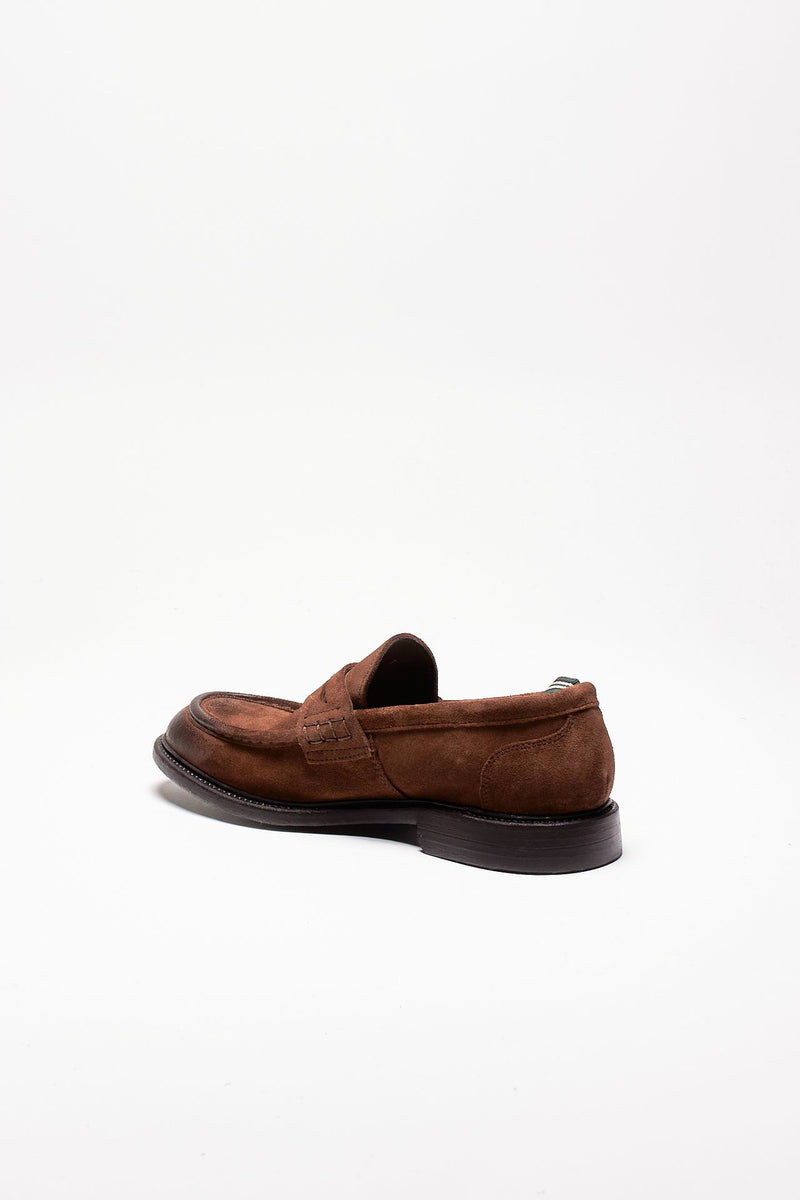 mocassini in pelle scamosciata 2099-6013 men Green george - 4