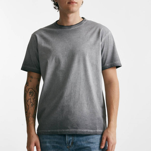 t-shirt in cotone grigio old men Grifoni