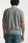 t-shirt in maglia cotone grigio men Grifoni - 3