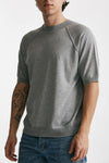 t-shirt in maglia cotone grigio men Grifoni - 4