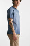 t-shirt in cotone blu old men Grifoni - 2