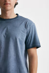 t-shirt in cotone blu old men Grifoni - 5