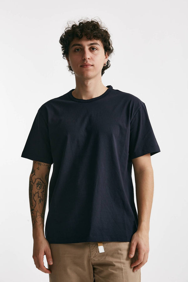 t-shirt in cotone blu men Grifoni