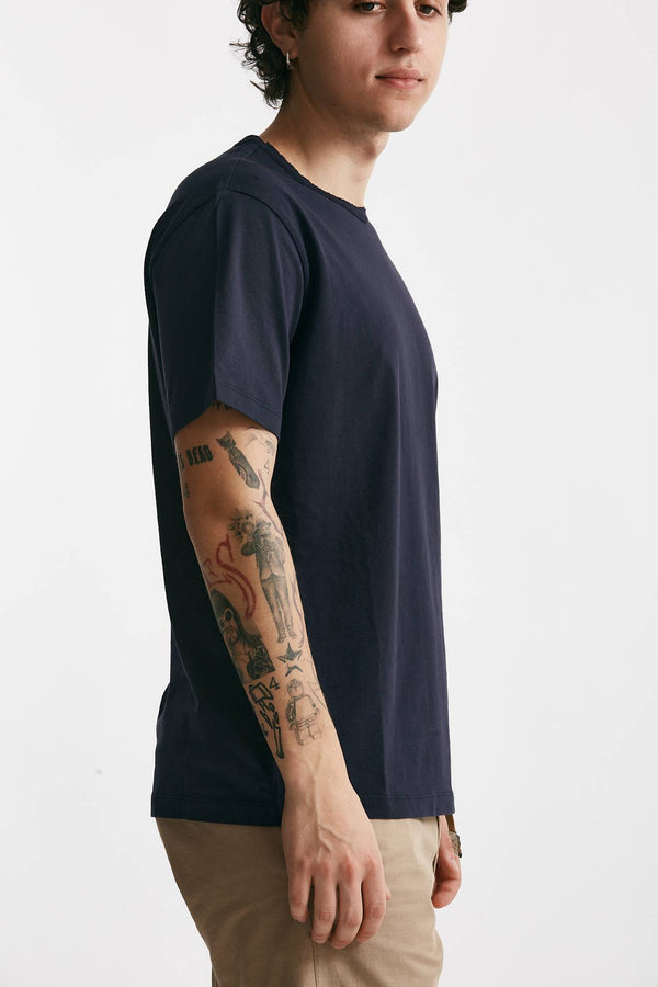 t-shirt in cotone blu men Grifoni