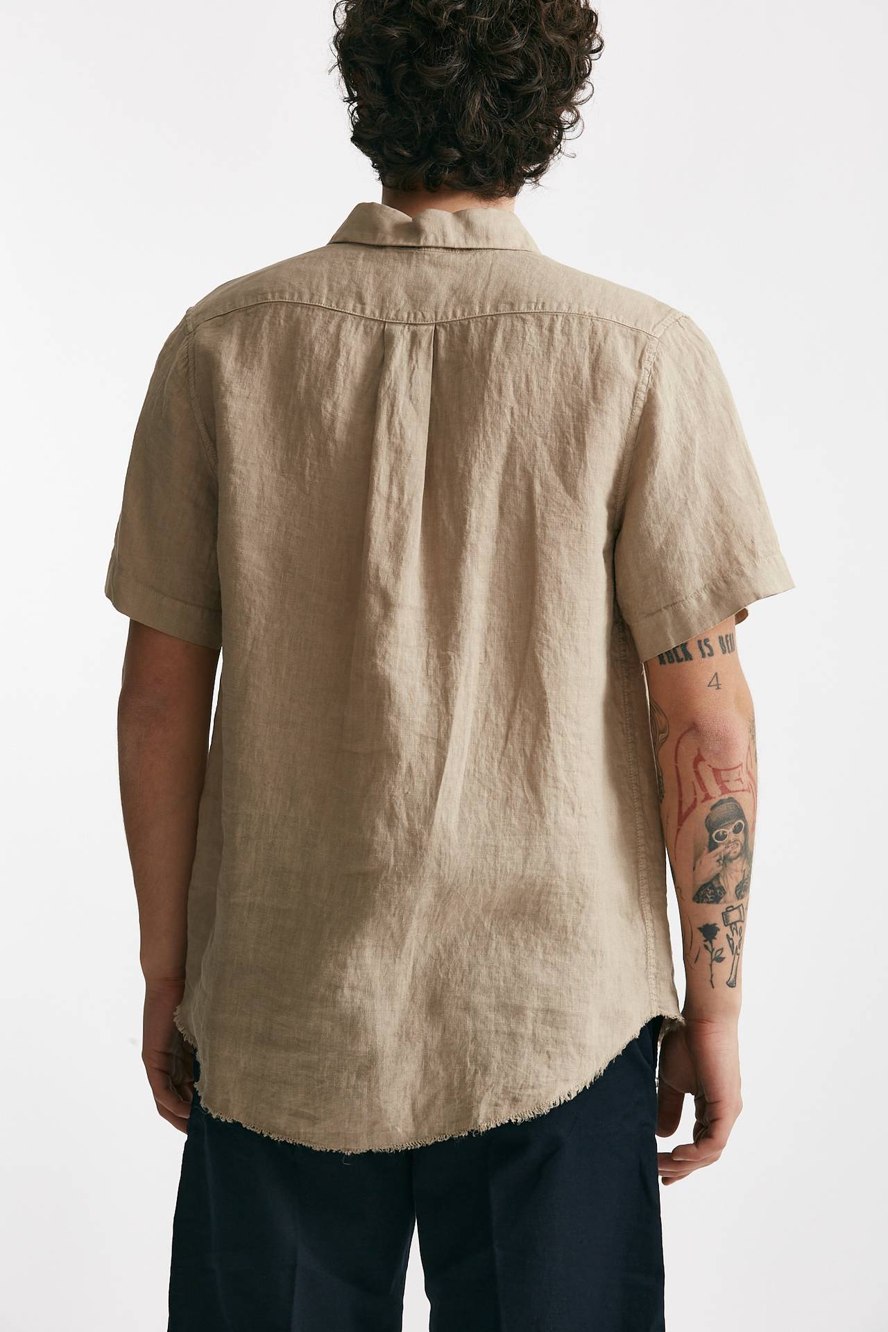 camicia in lino beige men Grifoni - 3