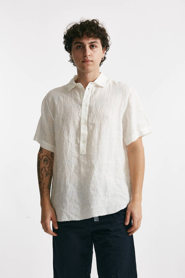 camicia in lino bianco men Grifoni