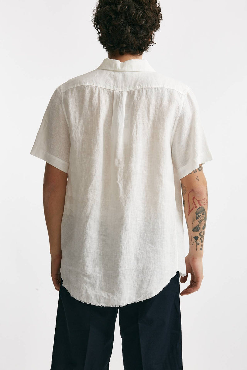 camicia in lino bianco men Grifoni - 3