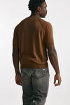 t-shirt in maglia cotone cammello men Grifoni - 3