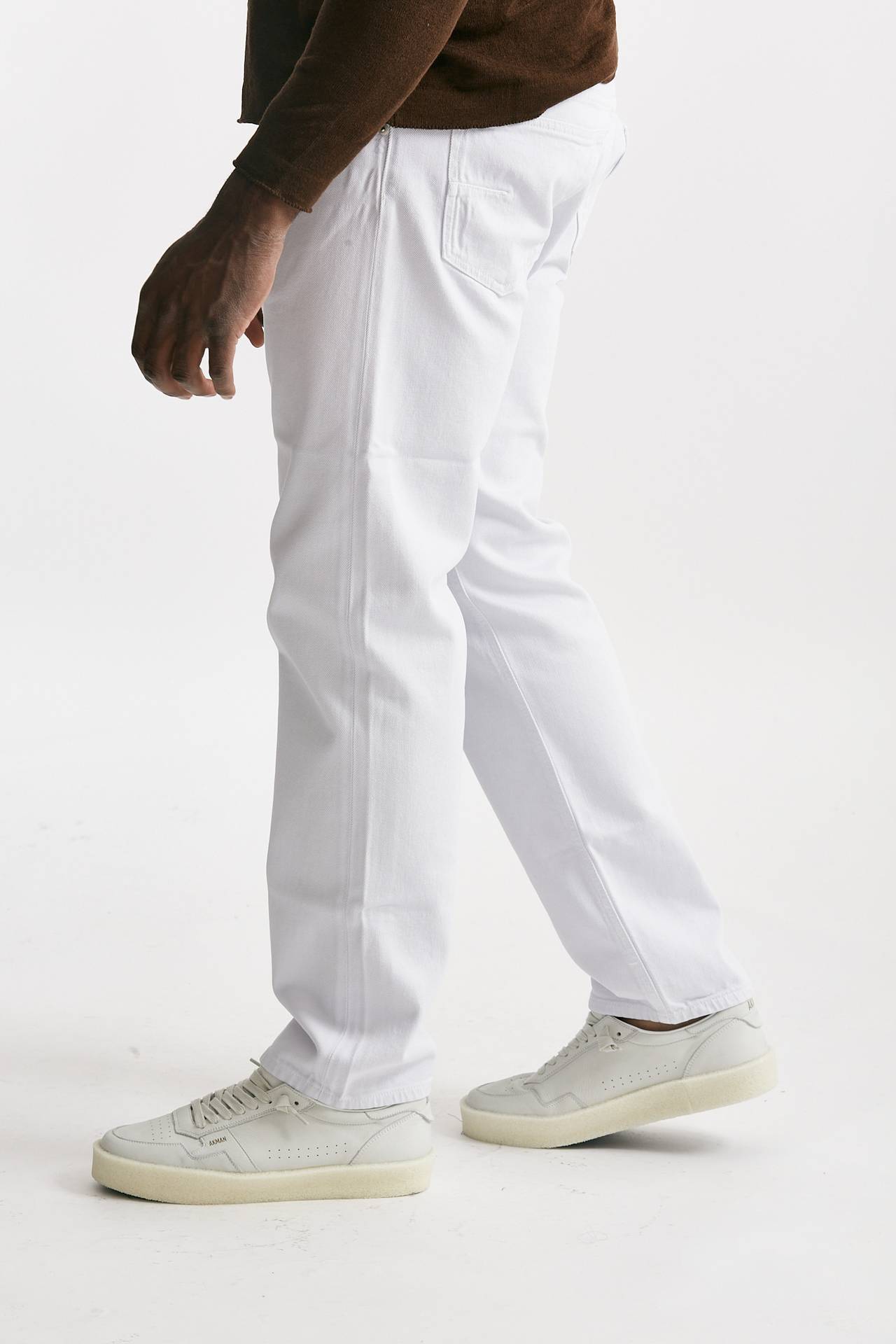 jeans bianco arrow cotone fermo stone washed men Grifoni - 2