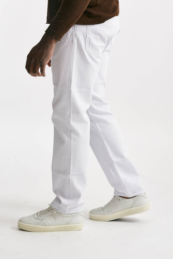 jeans bianco arrow cotone fermo stone washed men Grifoni