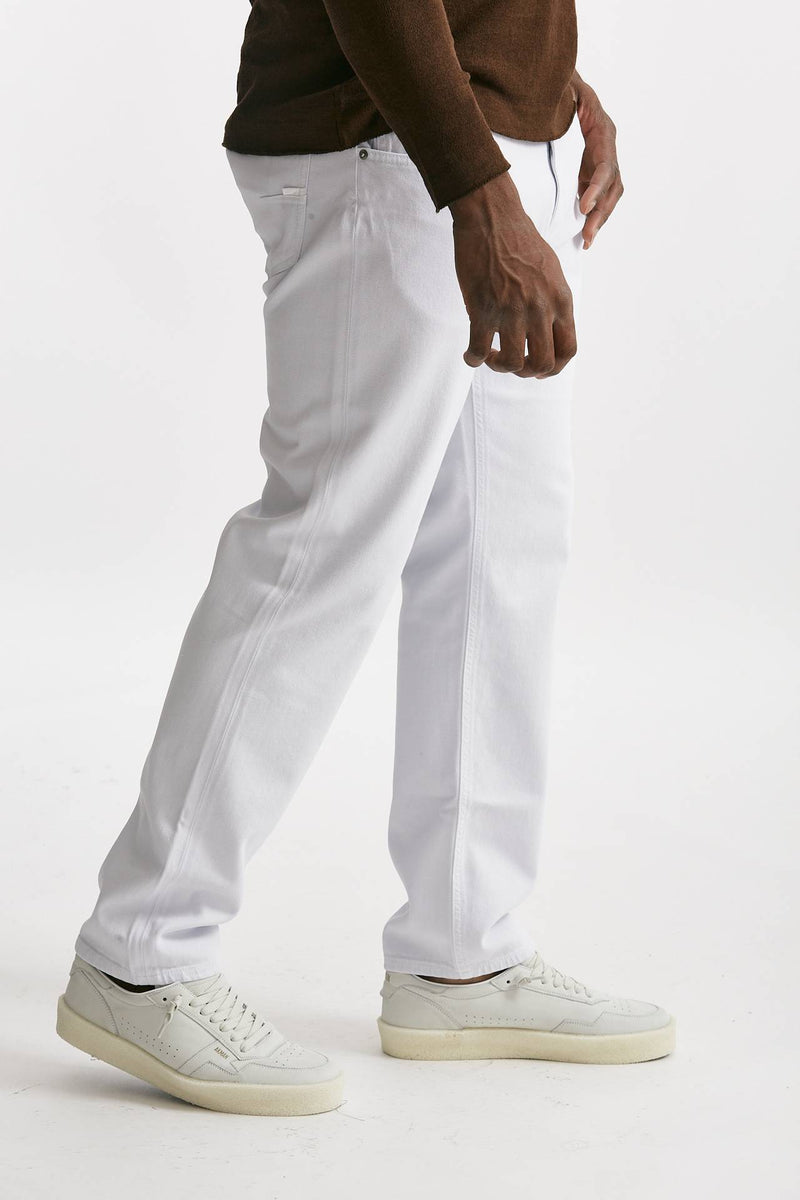 jeans bianco arrow cotone fermo stone washed men Grifoni - 4
