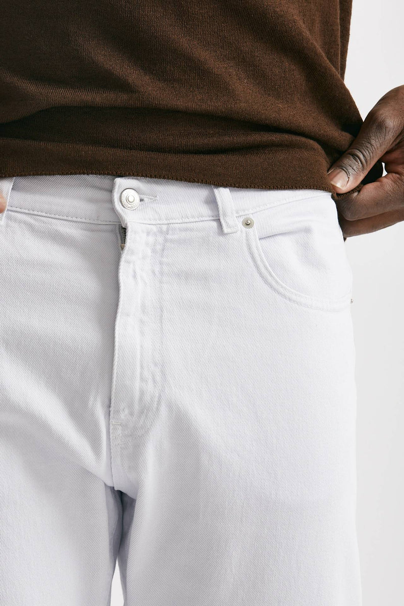jeans bianco arrow cotone fermo stone washed men Grifoni - 5