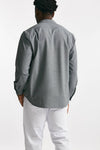 overshirt in misto lana stretch grigio men Grifoni - 3