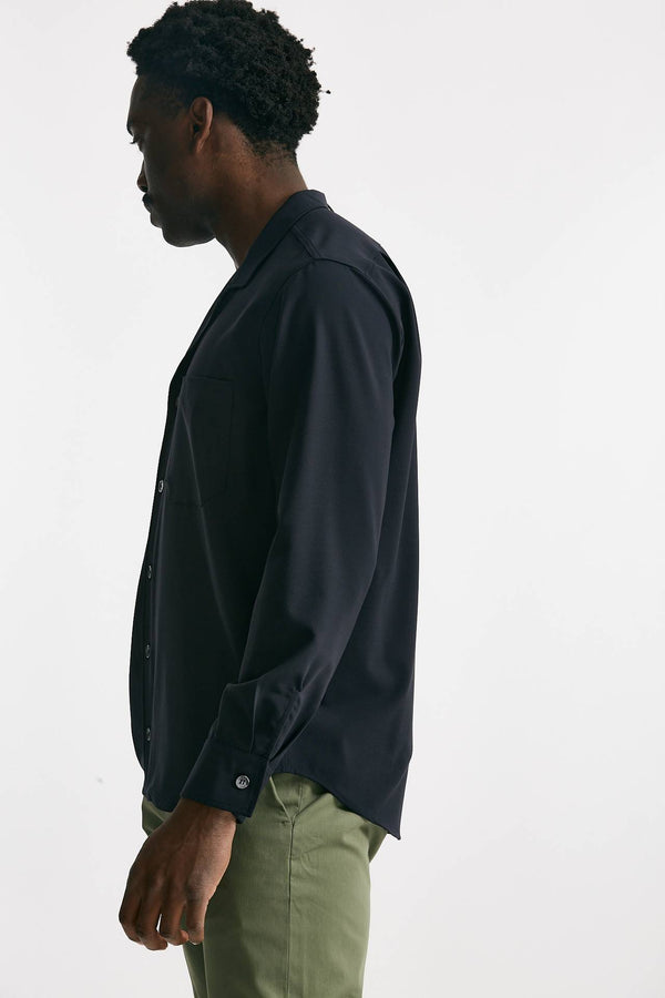 overshirt in misto lana stretch blu men Grifoni