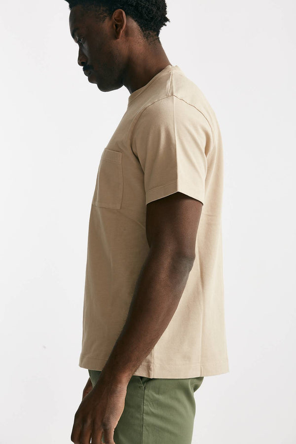 t-shirt in cotone “doppio” beige men Grifoni