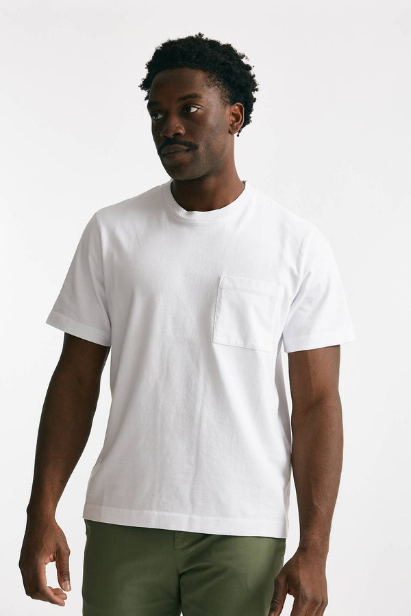 t-shirt in cotone “doppio” bianco men Grifoni