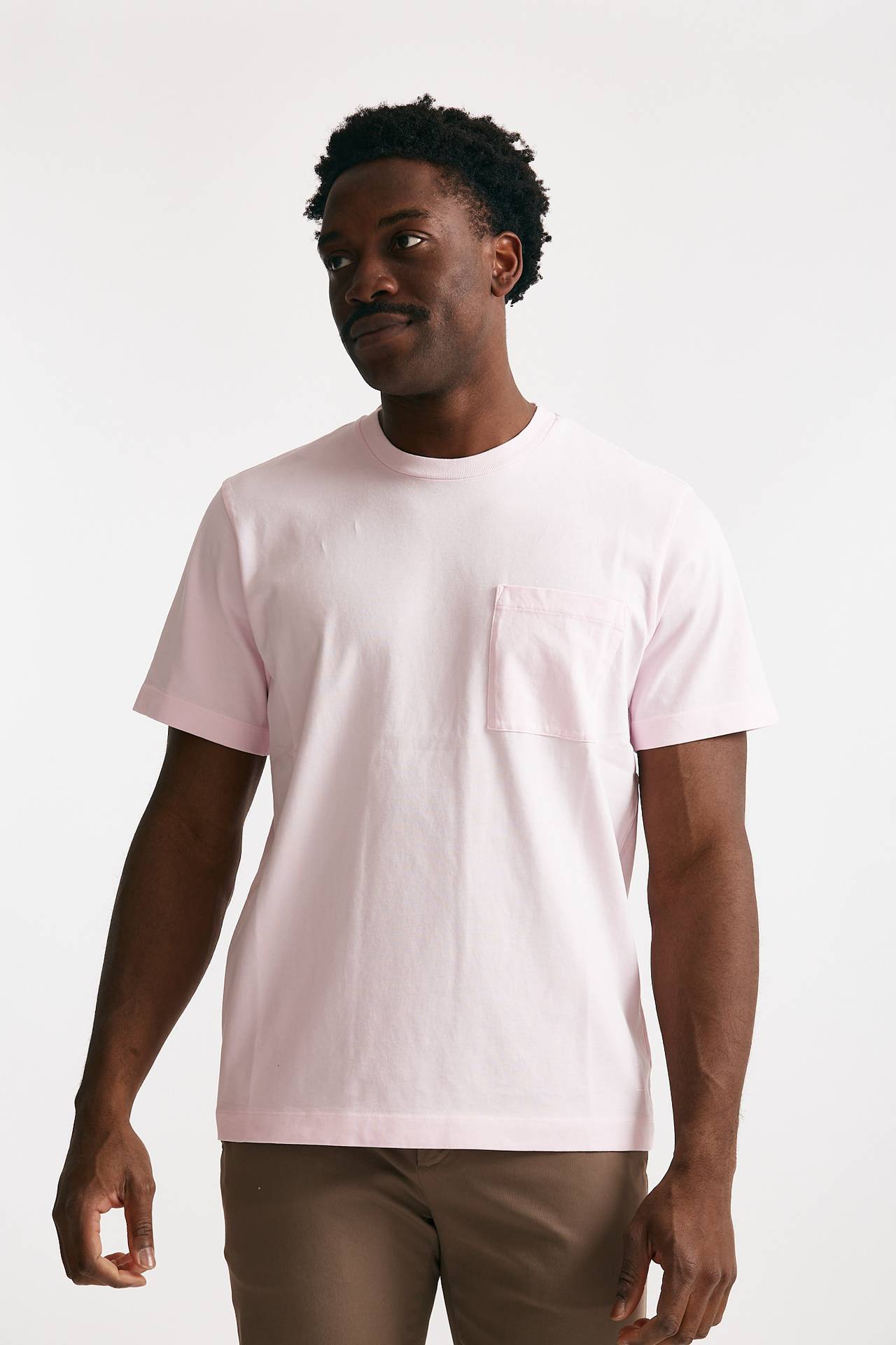 t-shirt in cotone “doppio” rosa men Grifoni - 1