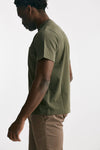 t-shirt in cotone “doppio” verde militare men Grifoni - 2