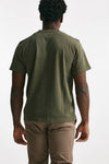 t-shirt in cotone “doppio” verde militare men Grifoni - 3