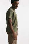 t-shirt in cotone “doppio” verde militare men Grifoni - 4