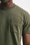 t-shirt in cotone “doppio” verde militare men Grifoni - 5
