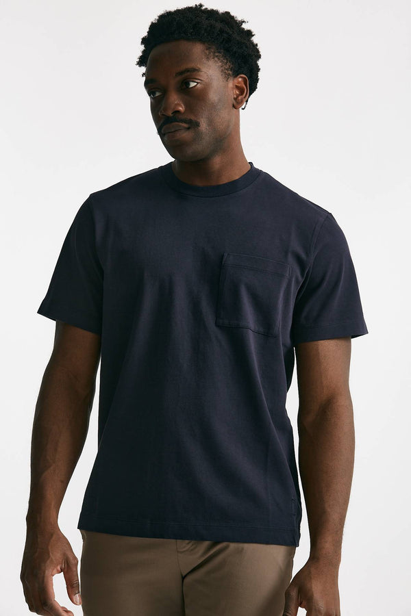 t-shirt in cotone “doppio” blu men Grifoni
