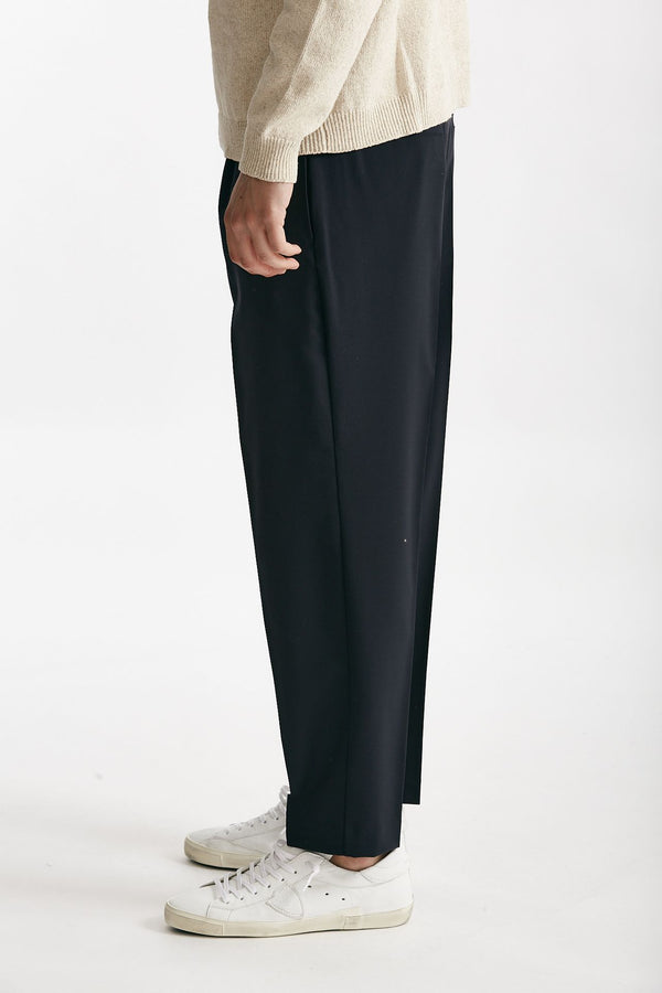 pantalone in misto lana stretch blu women Grifoni