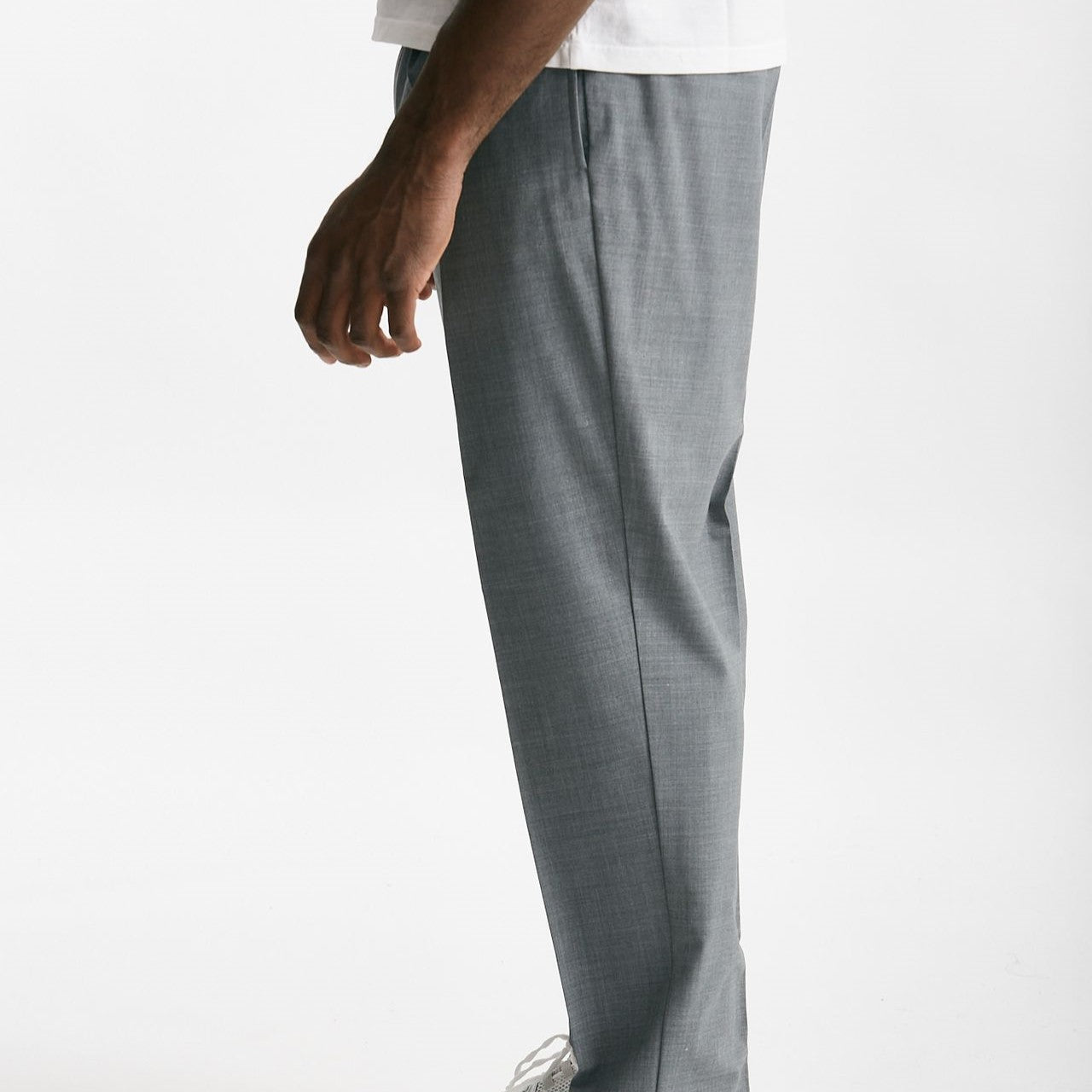pantalone in misto lana stretch grigio men Grifoni - 8