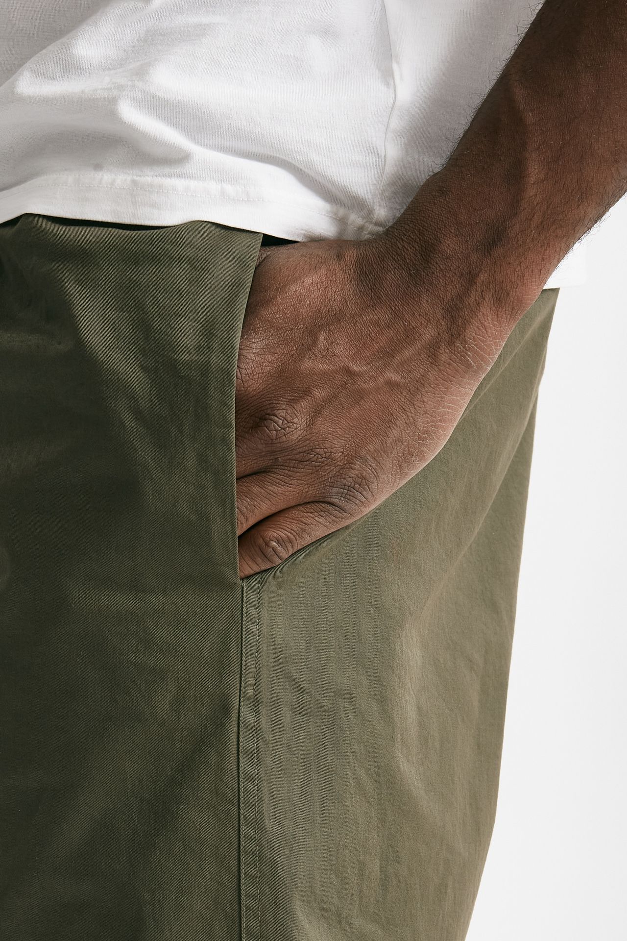 bermuda in cotone stretch verde militare men Grifoni - 5
