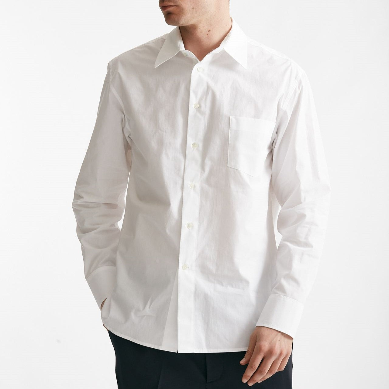 camicia in cotone bianco men Grifoni - 6