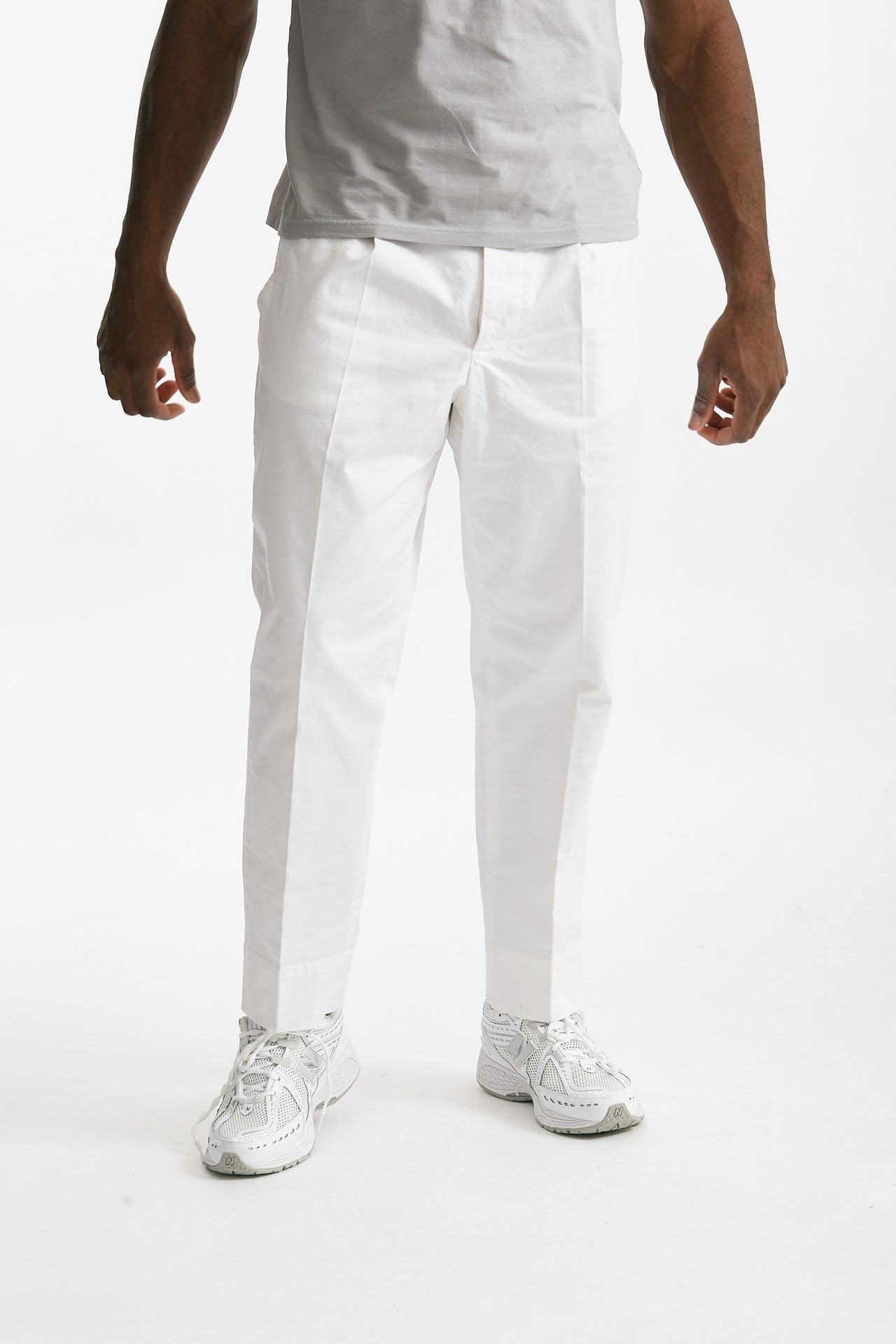 pantalone in cotone stretch bianco men Grifoni - 1