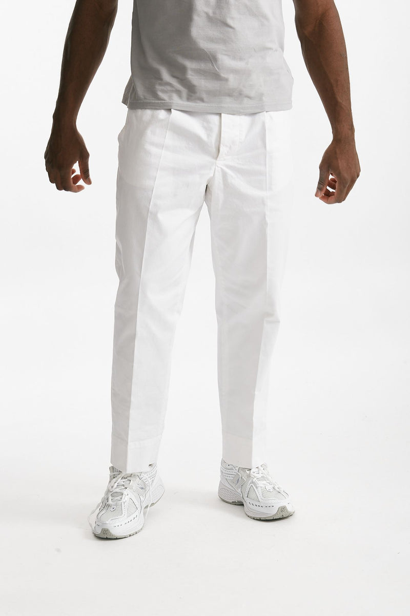 pantalone in cotone stretch bianco men Grifoni - 1