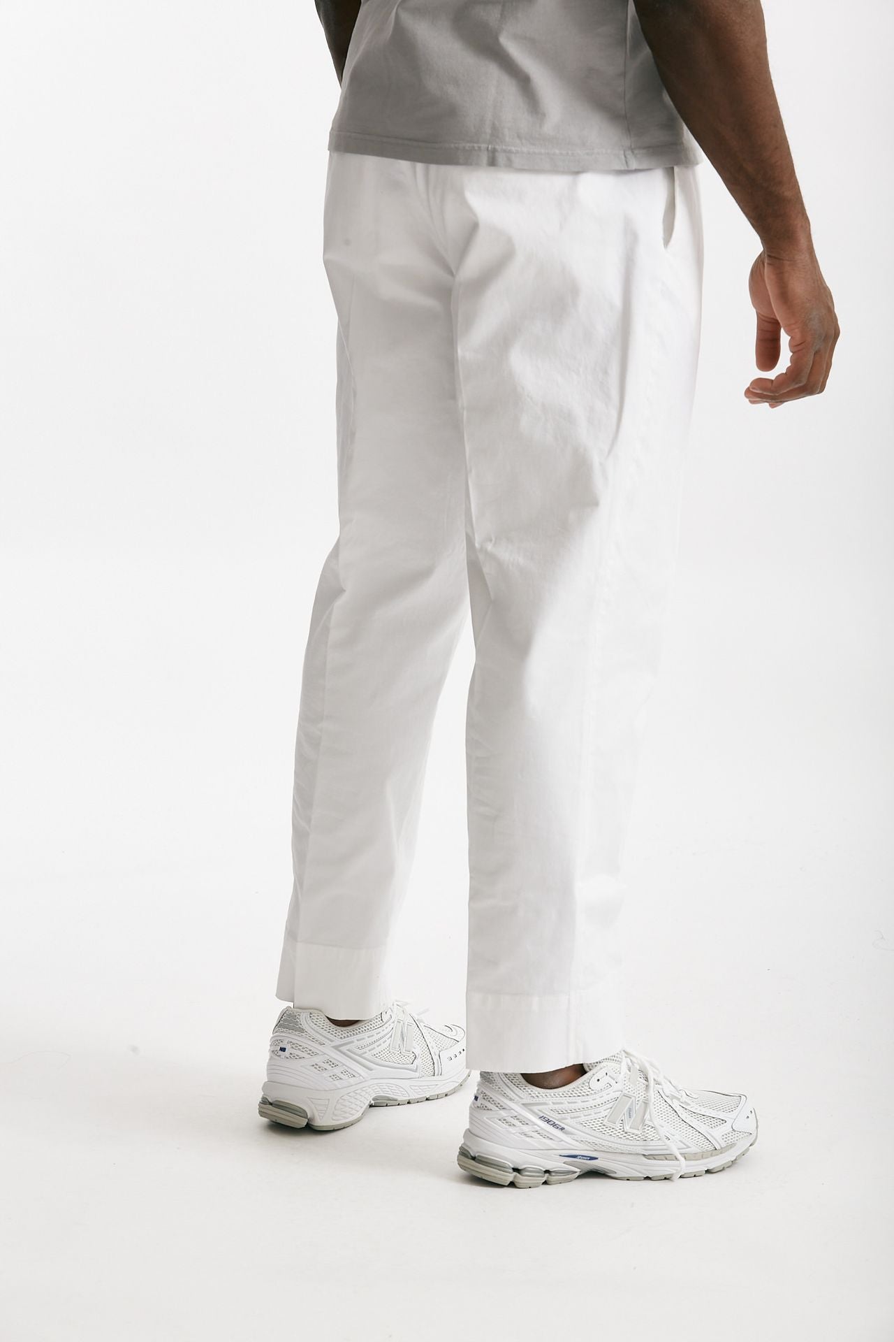 pantalone in cotone stretch bianco men Grifoni - 3