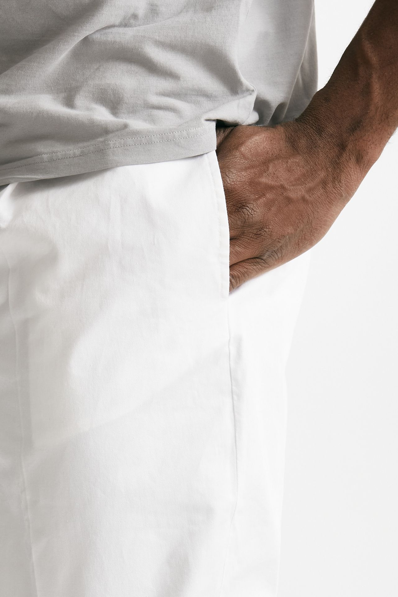 pantalone in cotone stretch bianco men Grifoni - 6