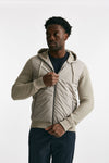 giubbino ibrido micro piuma e jersey di cotone grigio chiaro men Herno - 6
