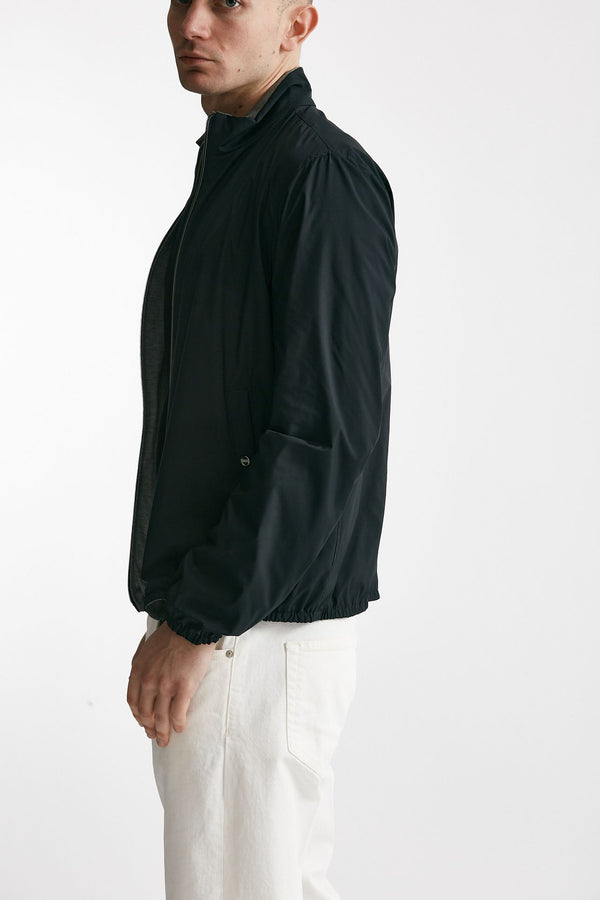 bomber in nylon reversibile blu/grigio men Herno