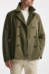 trench corto in cotone verde men Herno - 5