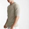 t shirt in maglia cotone grigio perla men Hosio - 6