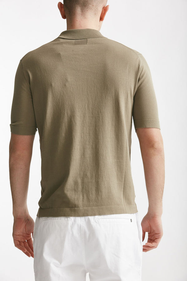 polo camicia in cotone tortora men Hosio