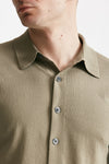 polo camicia in cotone tortora men Hosio - 4