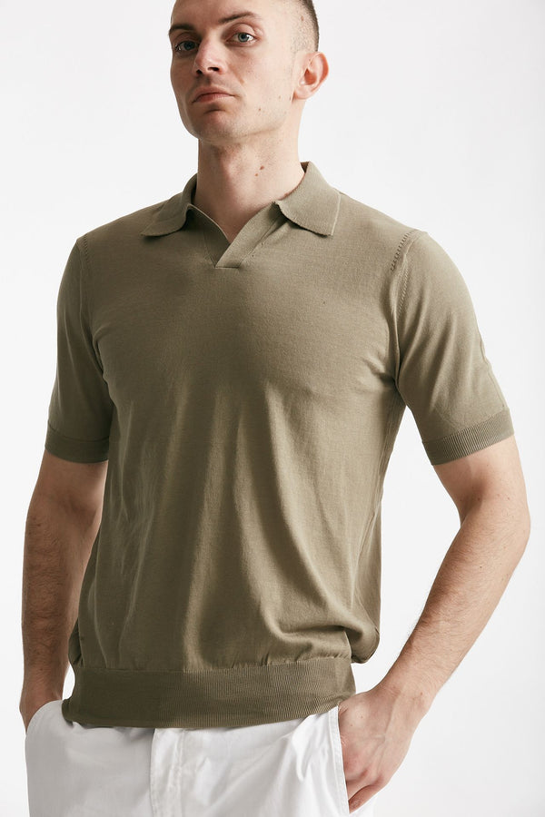polo in cotone tortora men Hosio