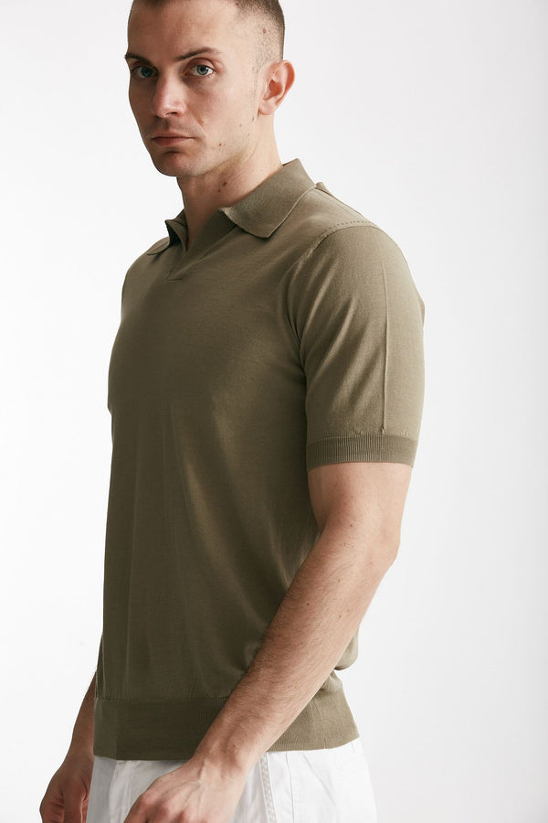 polo in cotone tortora men Hosio