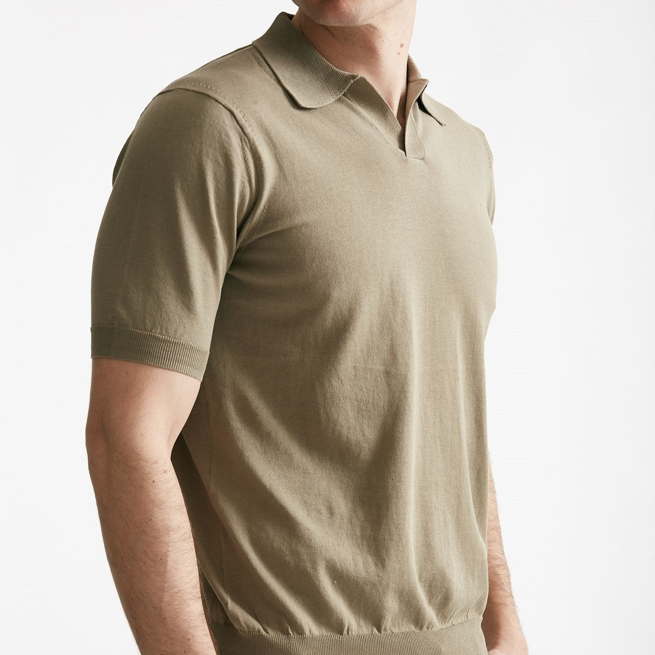 polo in cotone tortora men Hosio - 6