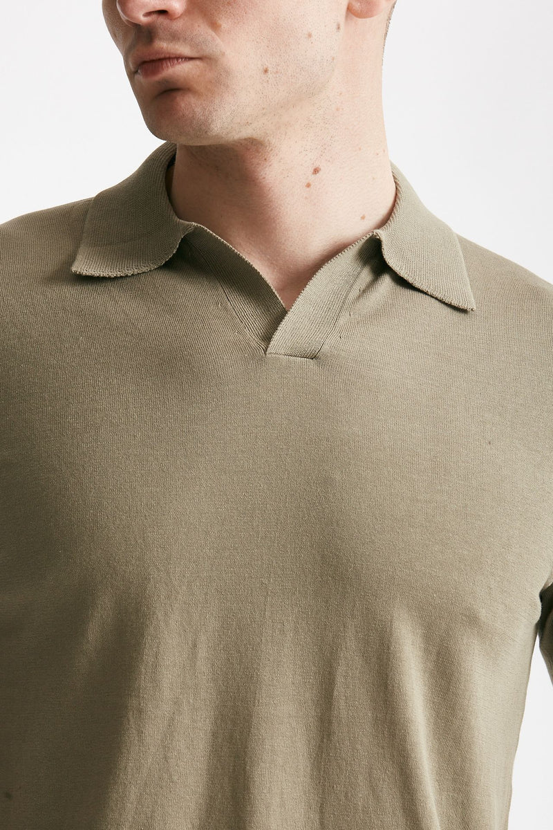 polo in cotone tortora men Hosio - 5