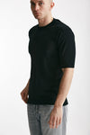 t shirt in cotone nero men Hosio - 2