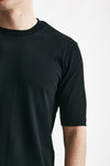 t shirt in cotone nero men Hosio - 5